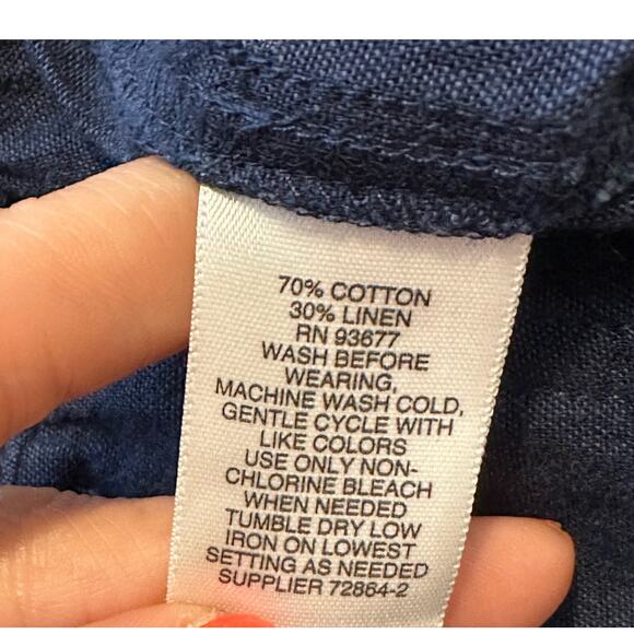 Liz Claiborne blue cropped casual pants size small - Picture 4 of 9